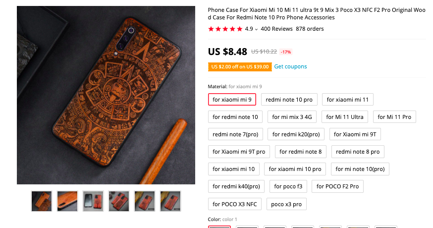 xiaomi woodden cases