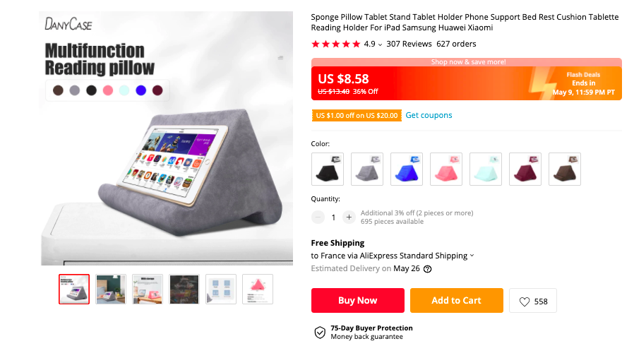 multi functional pillow stand