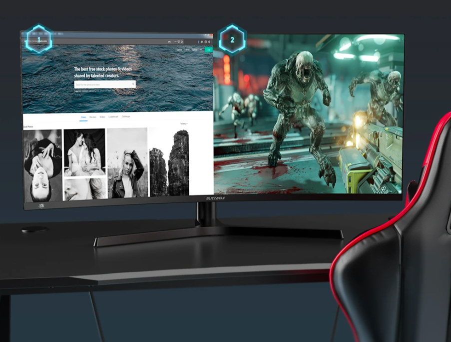 BlitzWolf 34" Curved Gaming Monitor2