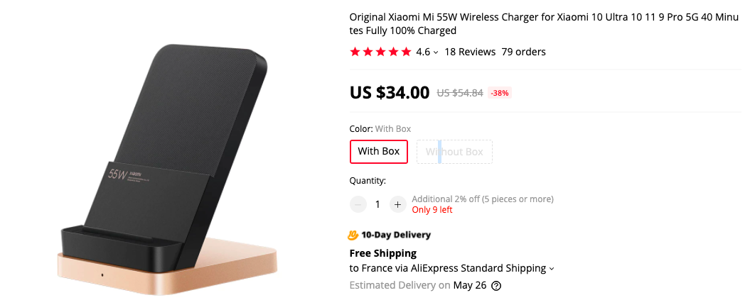 Xiaomi 55W Wireless Charging