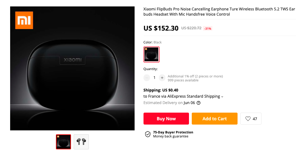xiaomi flipbuds pro deal