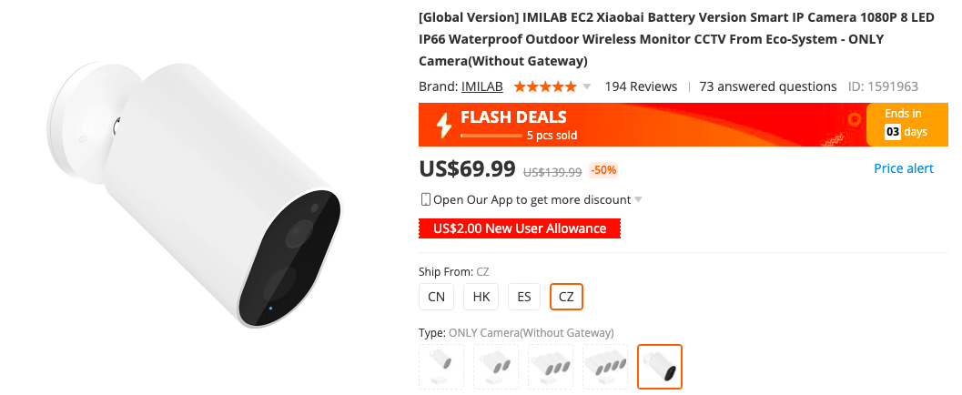 IMILAB EC2 Security Camera Global Version