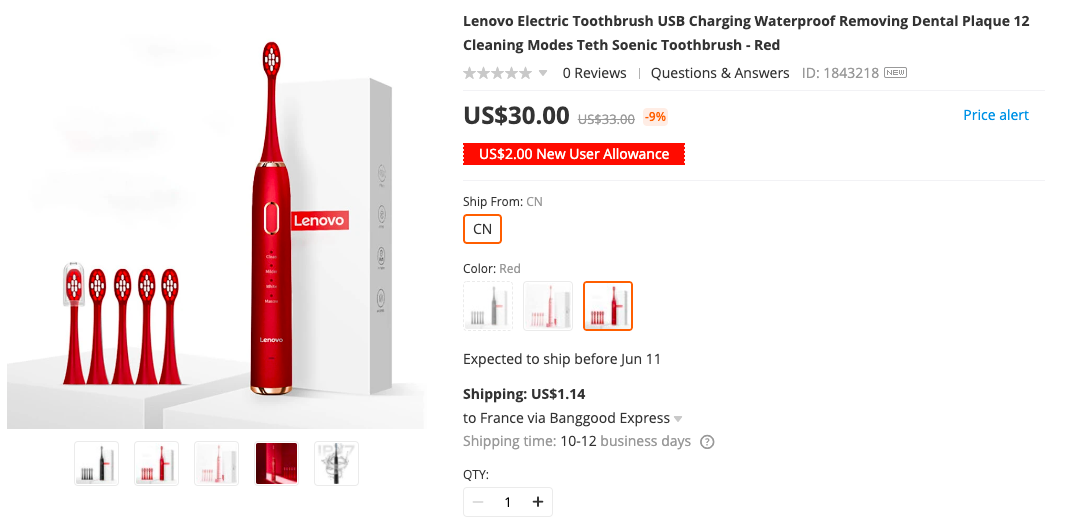 Lenovo Electric ToothBrush