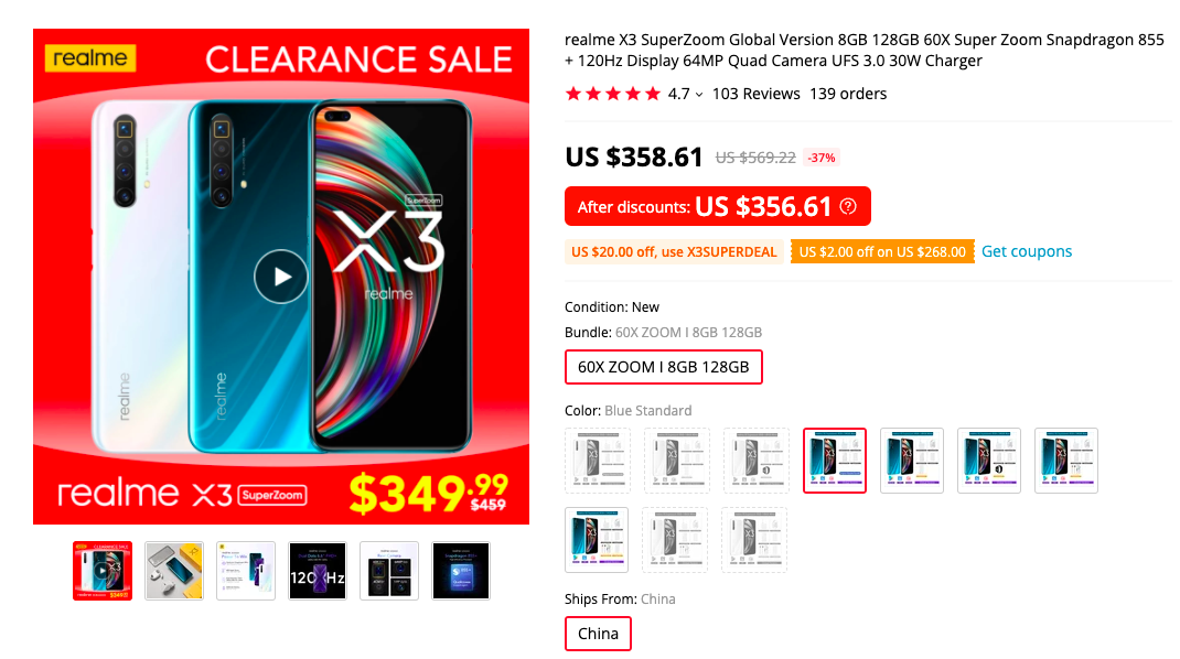 REALME X3 SUPER ZOOM