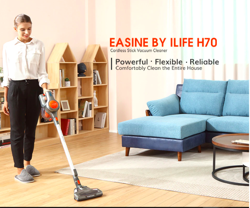 21KPa Suction 40 Minutes Run Time ILIFE-H70 Handheld Cordless Vacuum Cleaner
