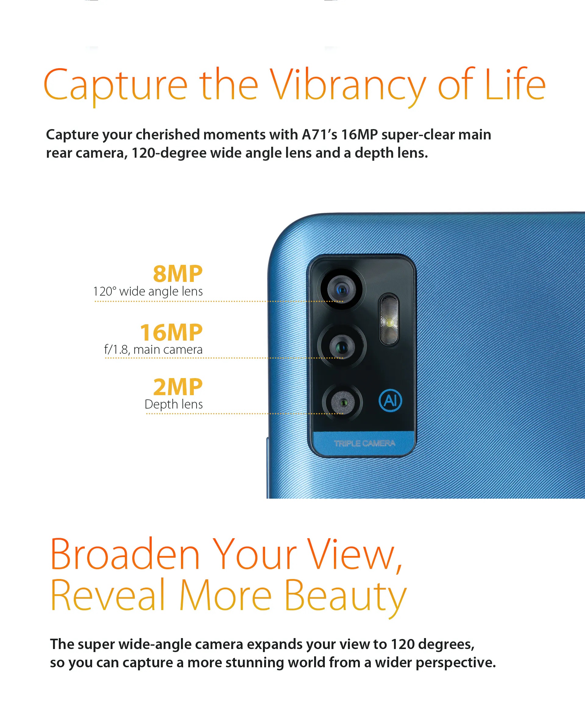 a71 camera megapixels