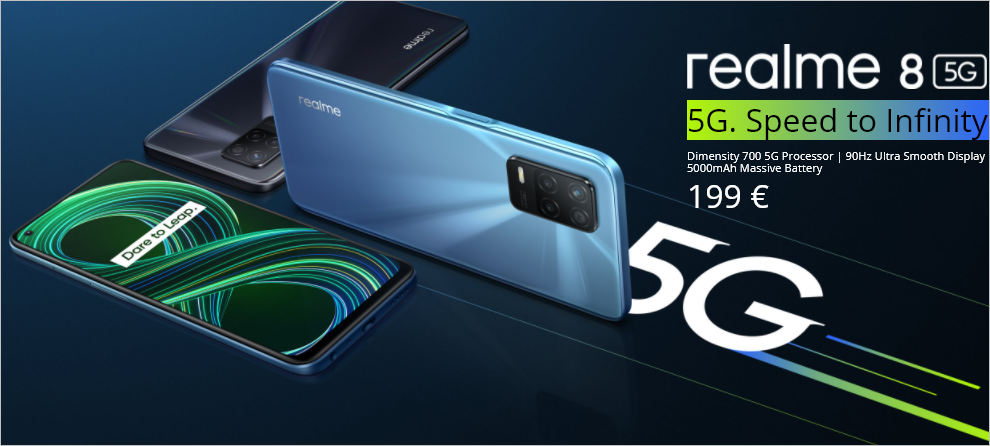 Realme 8 with Helio G95 and Dimensity 700-powered Realme 8 5G arrive Europe - Gizmochina