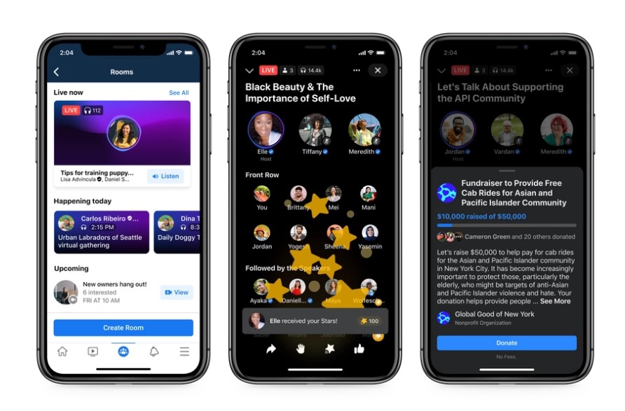 Facebook Live Audio Rooms