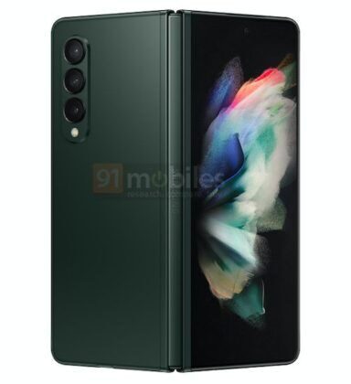 Samsung Galaxy Z Fold 3 renders show a redesigned rear