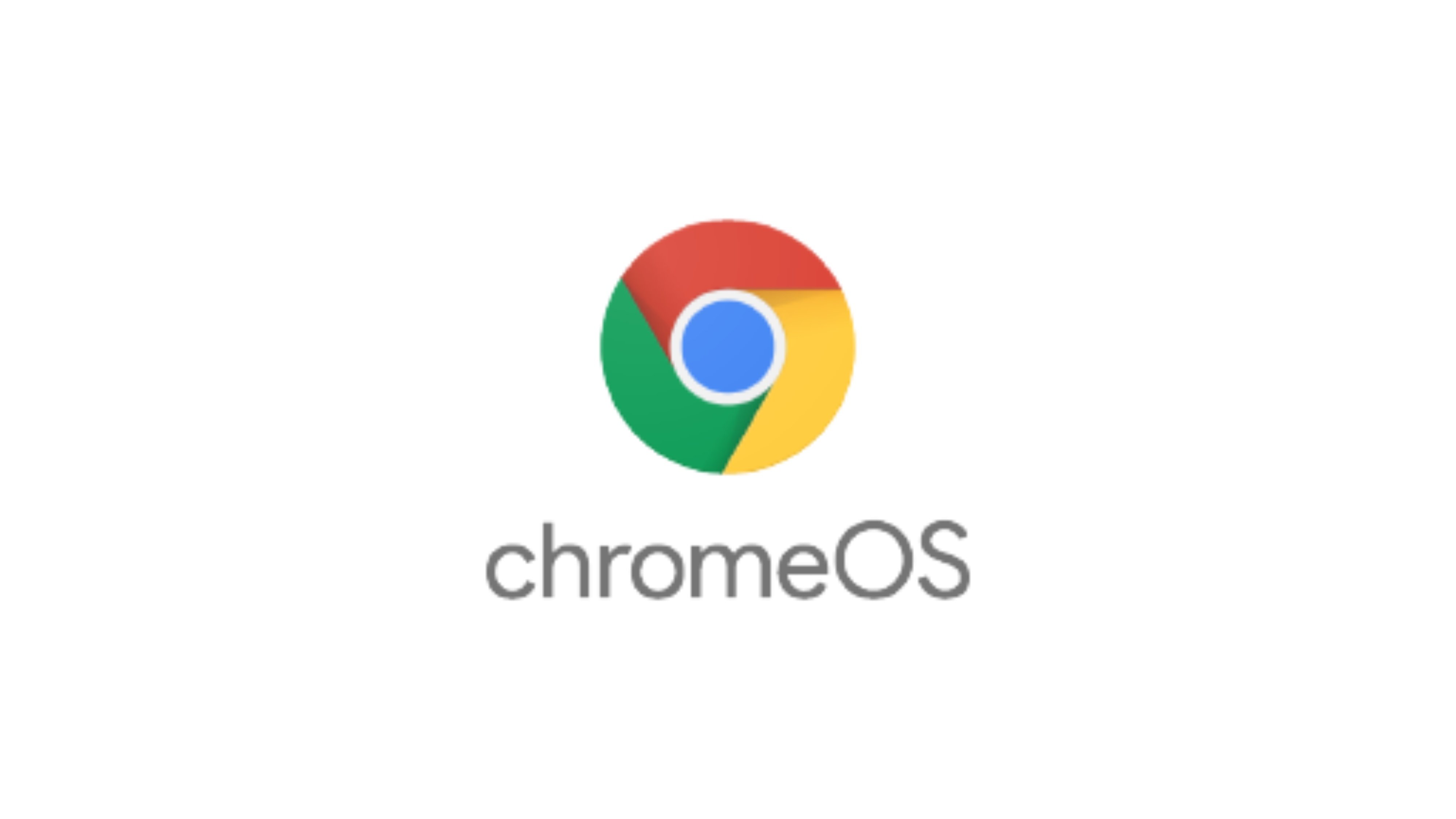 Logotipo de Google Chrome OS en primer plano