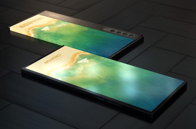 Oppo Patent Dual-sided Phone with Wrap-around display 2
