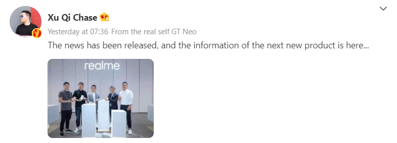 Realme GT Master Edition in works, likely to debut soon - Gizmochina