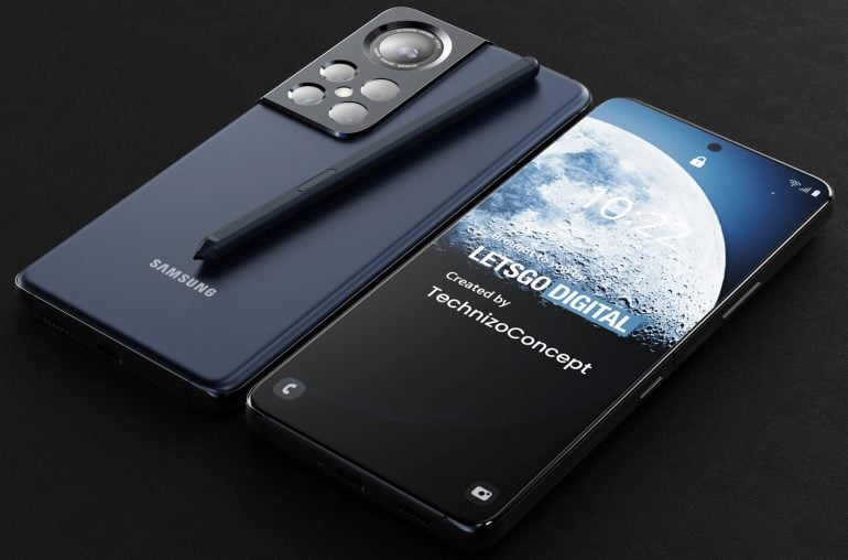 Samsung Galaxy S22 Ultra Concept envisions a unique camera setup