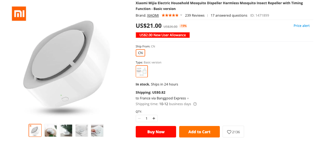 Xiaomi Mijia Mosquito Dispeller