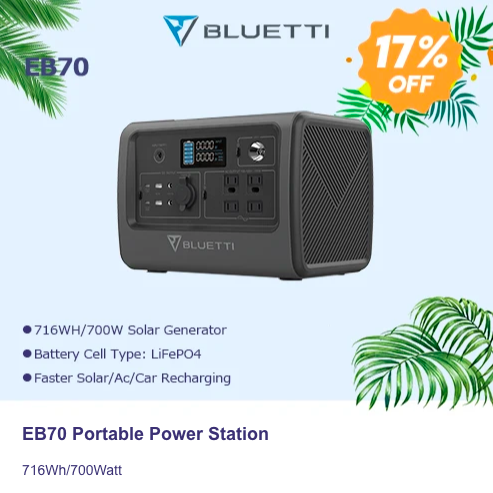 Amazon.com: BLUETTI 2400wh Solar Generator,EB240 Potable Power Station with 2pcs SP200 200W Foldable Solar Panels Included,2 1000W AC Outlets Lithium Backup Battery for Outdoor Van Camping Home use Emergency : Everything Else