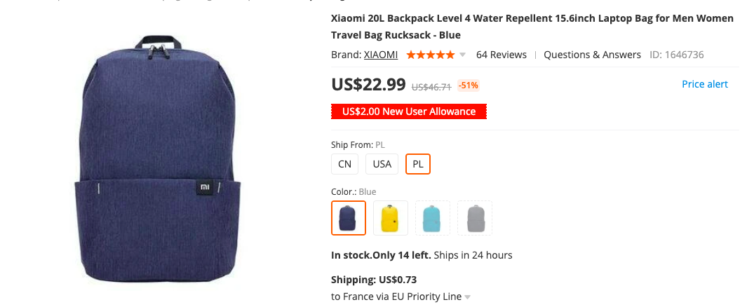 Xiaomi 20L Backpack 