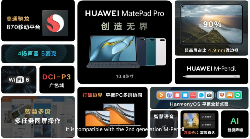 MatePad Pro 10.8 specs 