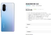 Xiaomi Mi 11i Global variant on sale via Giztop for $529