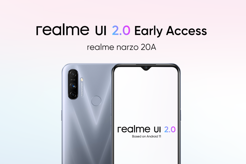 realme narzo 20A realme UI 2.0 Early Access Update