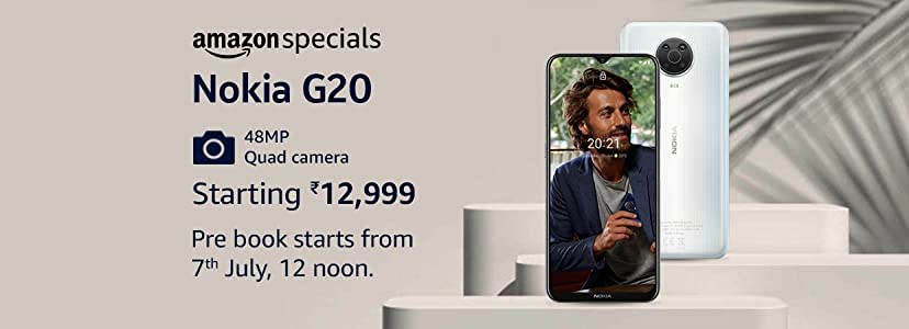 Nokia G20 Amazon India listing