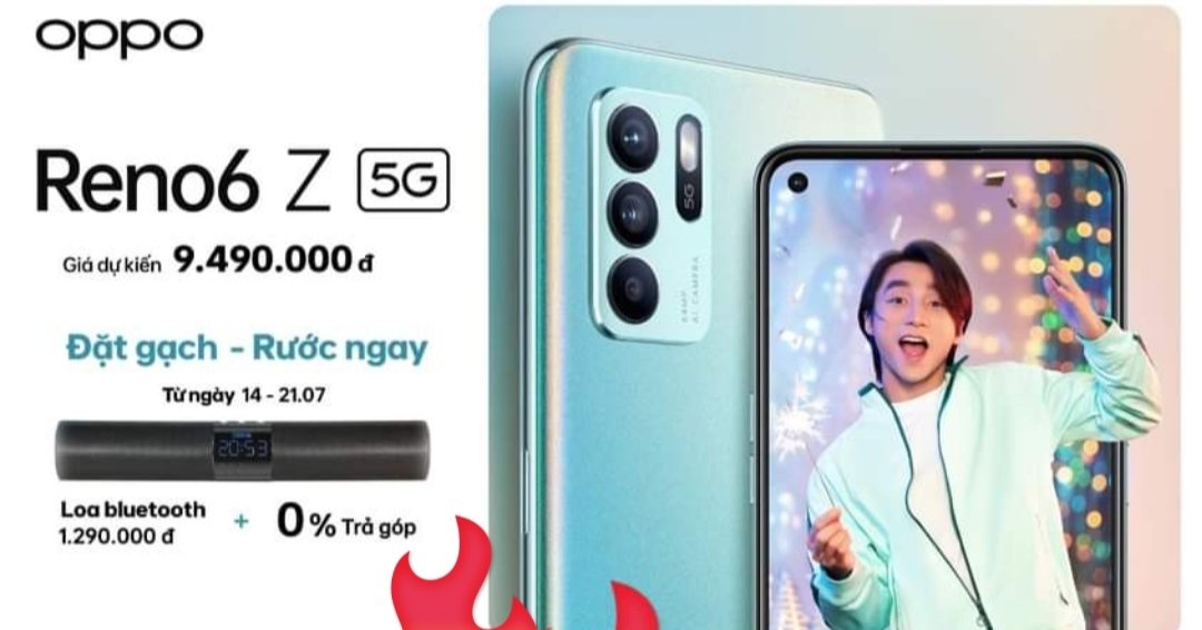 OPPO REno6 Z pricing poster