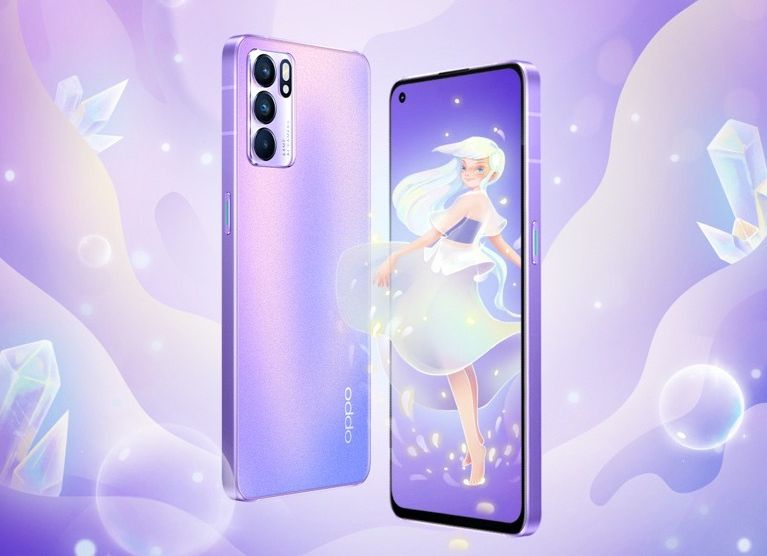 OPPO Reno6 Purple Star