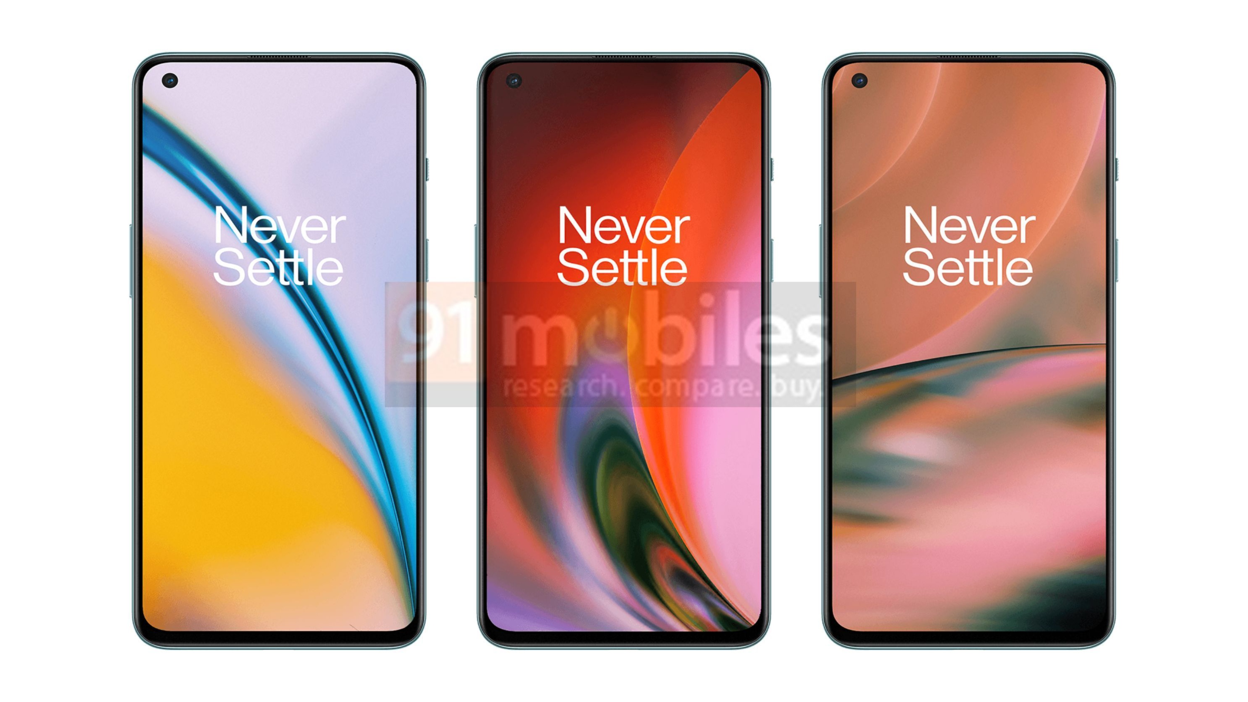 OnePlus Nord 2 Press Renders Front Leak