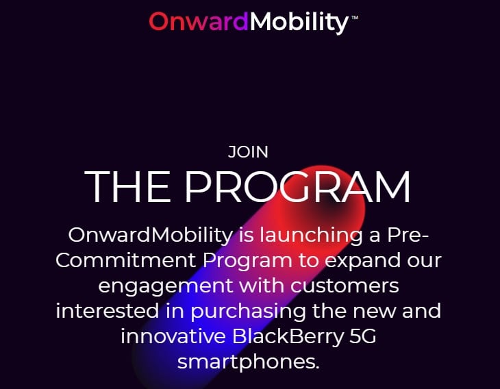 Onward Mobility BlackBerry - The Program