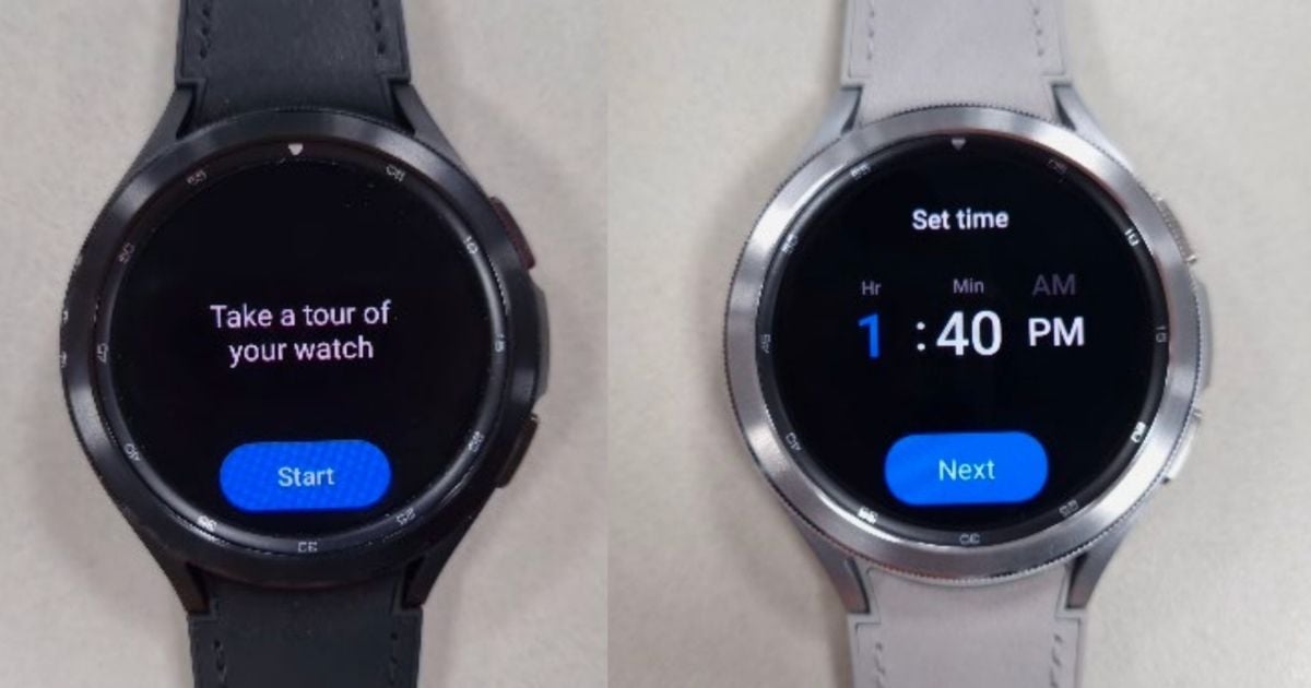 Samsung Galaxy Watch 4 Classic Live Image Leak