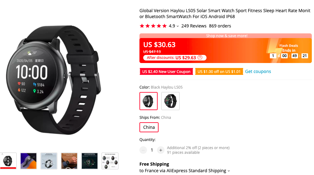 haylou solar ls05 smart watch global version