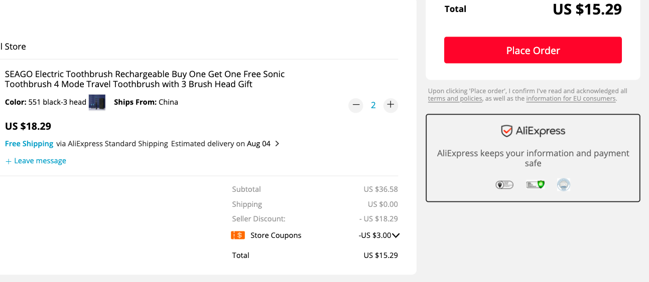 Seago SG-551 Electric Toothbrush