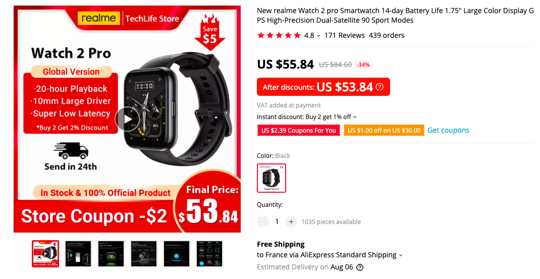Realme Watch 2 Pro