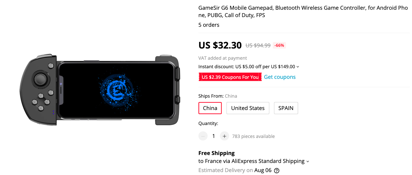 GameSir C6 Mobile Gaming Controller