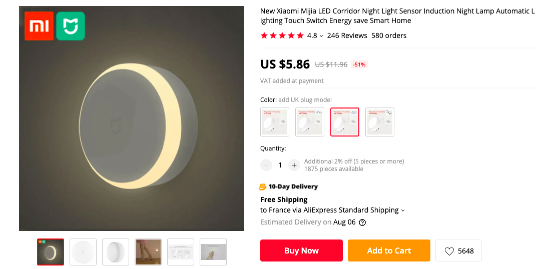 Xiaomi Mijia LED Corridor Night Light