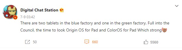 Vivo and OPPO Tablets