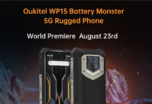 Oukitel WP15 5G rugged smartphone with a massive 15600mAh battery launching on 23 August