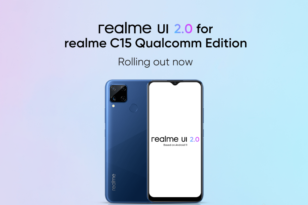 realme C15 Qualcomm Edition realme UI 2.0 Android 11 Stable Update