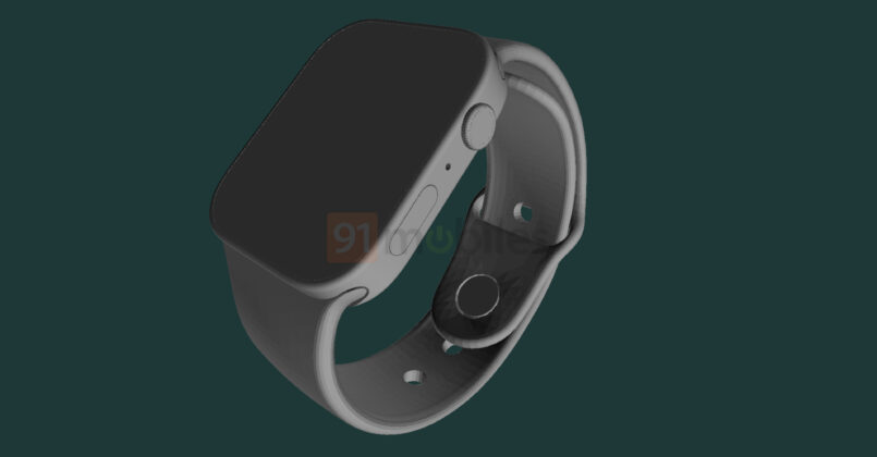 Apple Watch Series 7 CAD renders