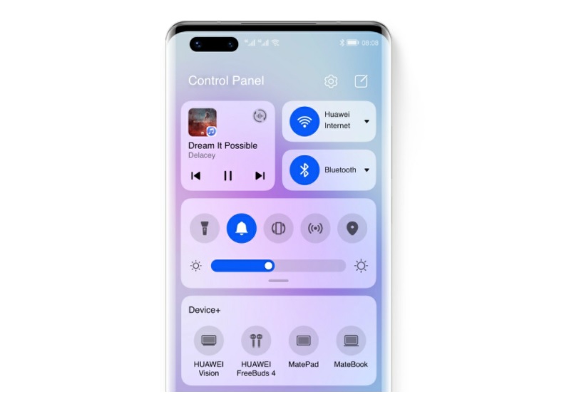 Huawei EMUI 12 Control Panel and Device+