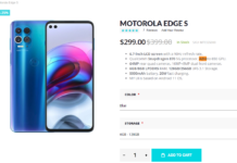 Hot Deal: Motorola Edge S 5G gets a $100 discount via Giztop