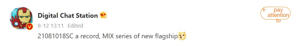 Mi MIX series phone coming