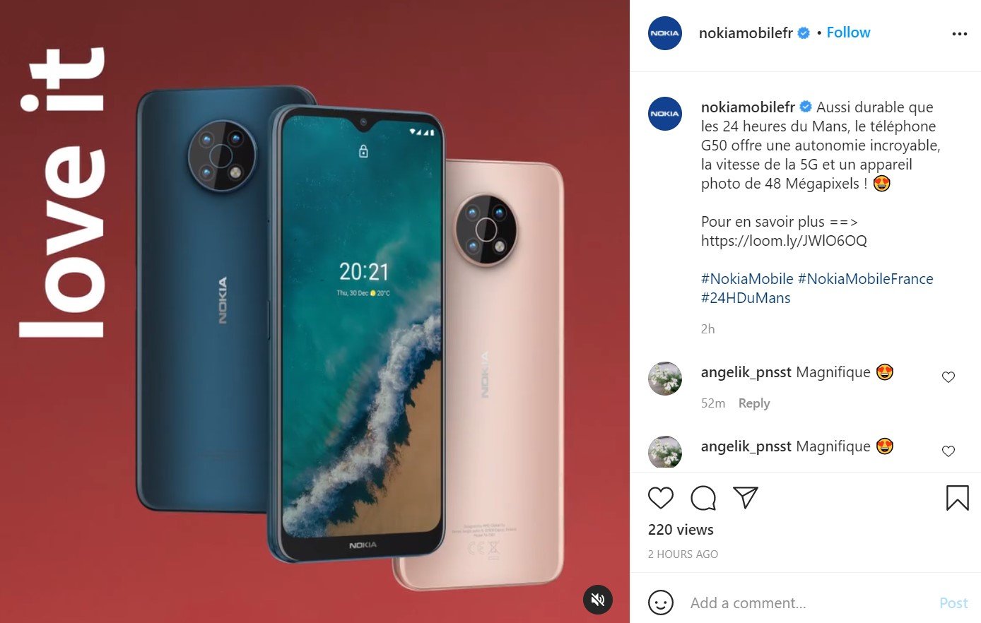 Nokia-G50-France-Instagram-post