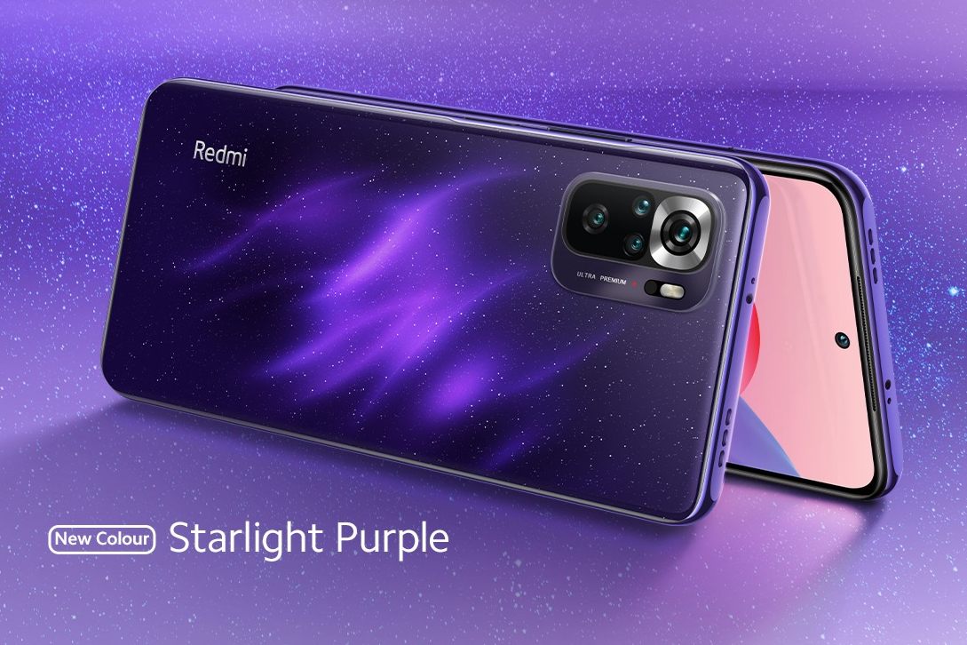 Redmi Note 10S Starlight Purple Featured A