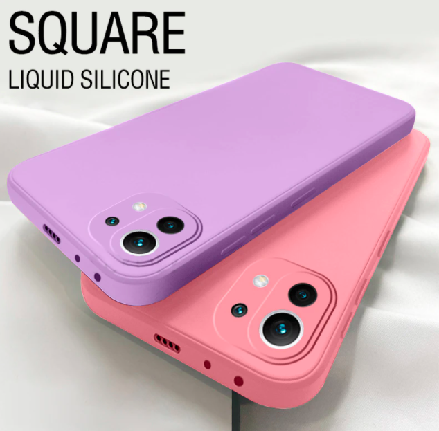 Square liquid silicone case