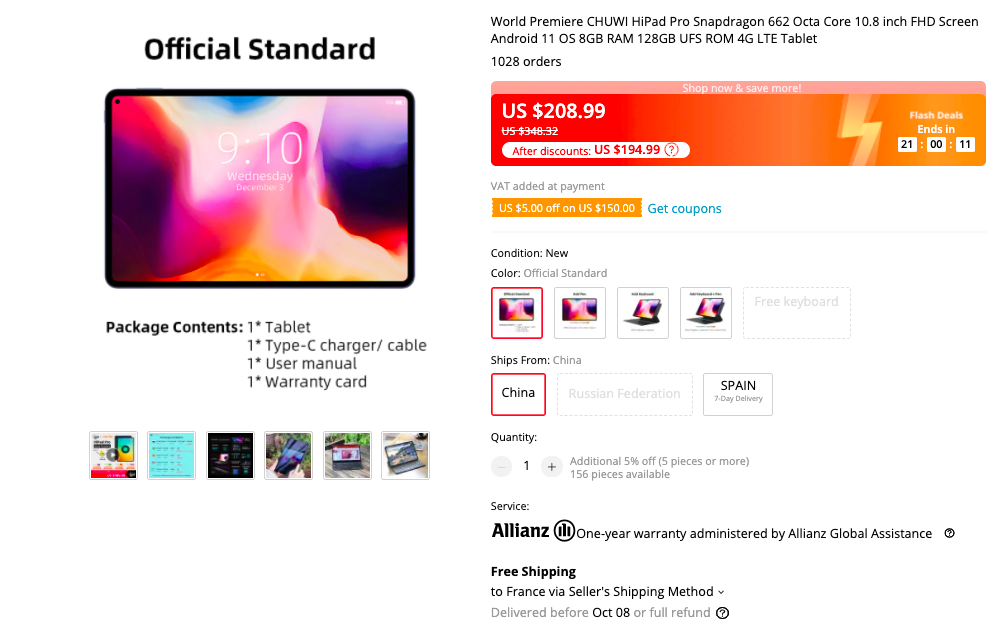  Chuwi Hi-Pad Pro Tablet