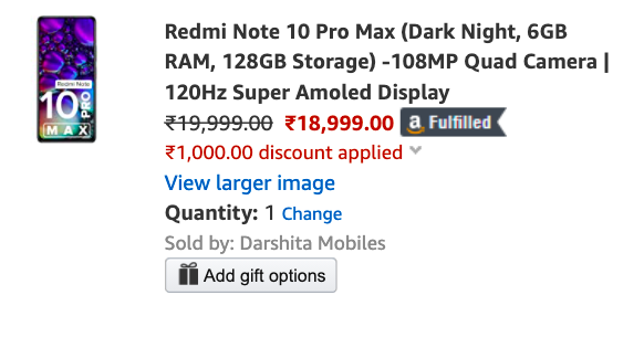 Redmi Note 10 Pro Max