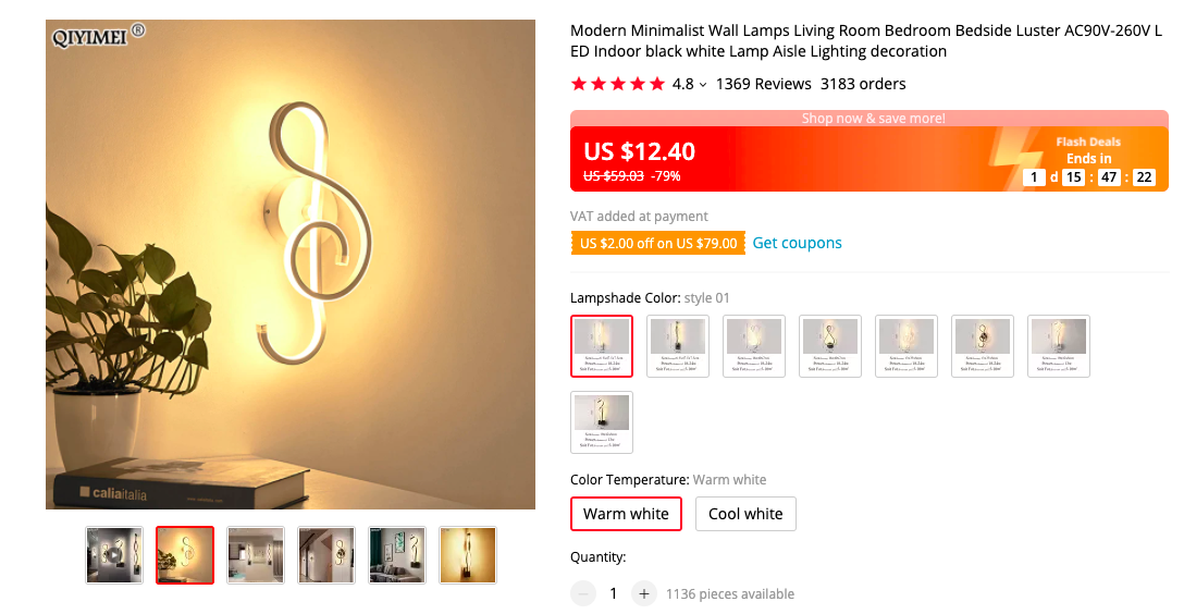 Modern Minimalist Wall Lamp