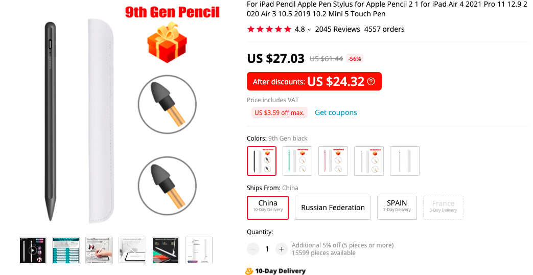 iPad Pencil 9th Generation
