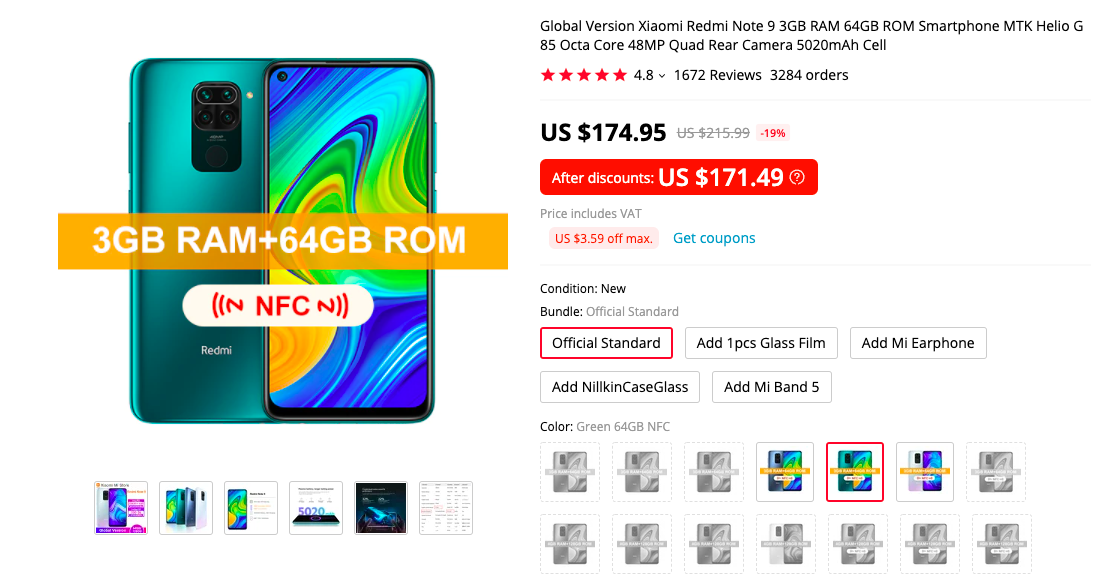Xiaomi Redmi Note 9