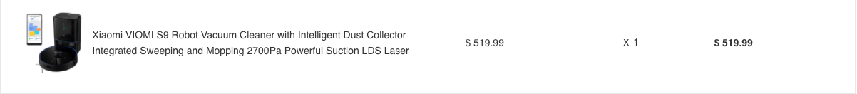 VIOMI S9 Robot Vacuum Cleaner